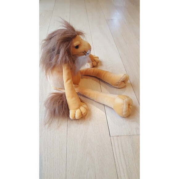 VTG NWT K&M International Slumpers "BERK" LION‎ Plush 12" Plush Toy 2000 - Picture 2 of 12
